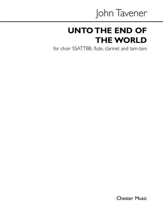Unto The End Of The World SSATTBB