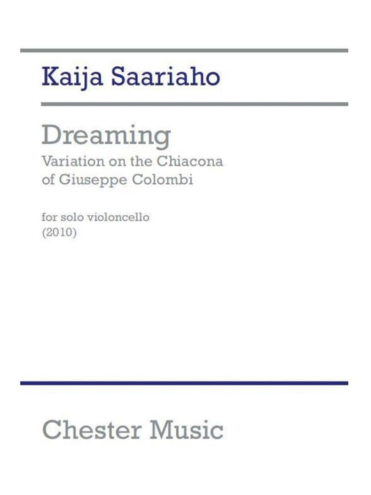 Saariaho Dreaming Solo Cello (Softcover Book)