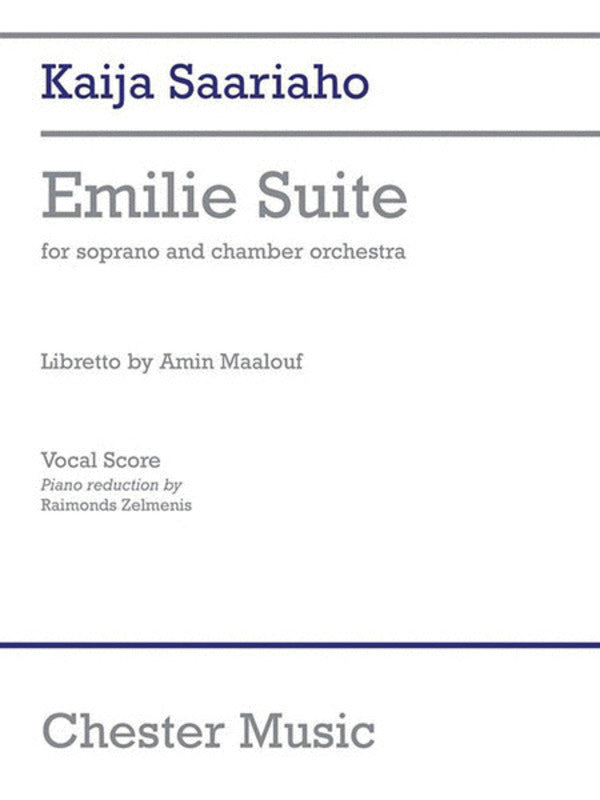 Emilie Suite Soprano And Chamber Orch