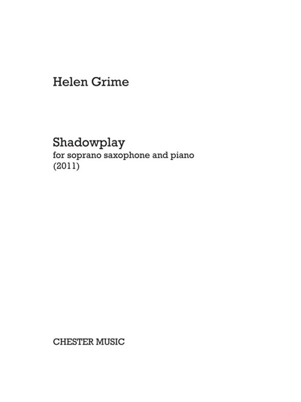 Shadowplay For Soprano Sax And Piano (Softcover Book)