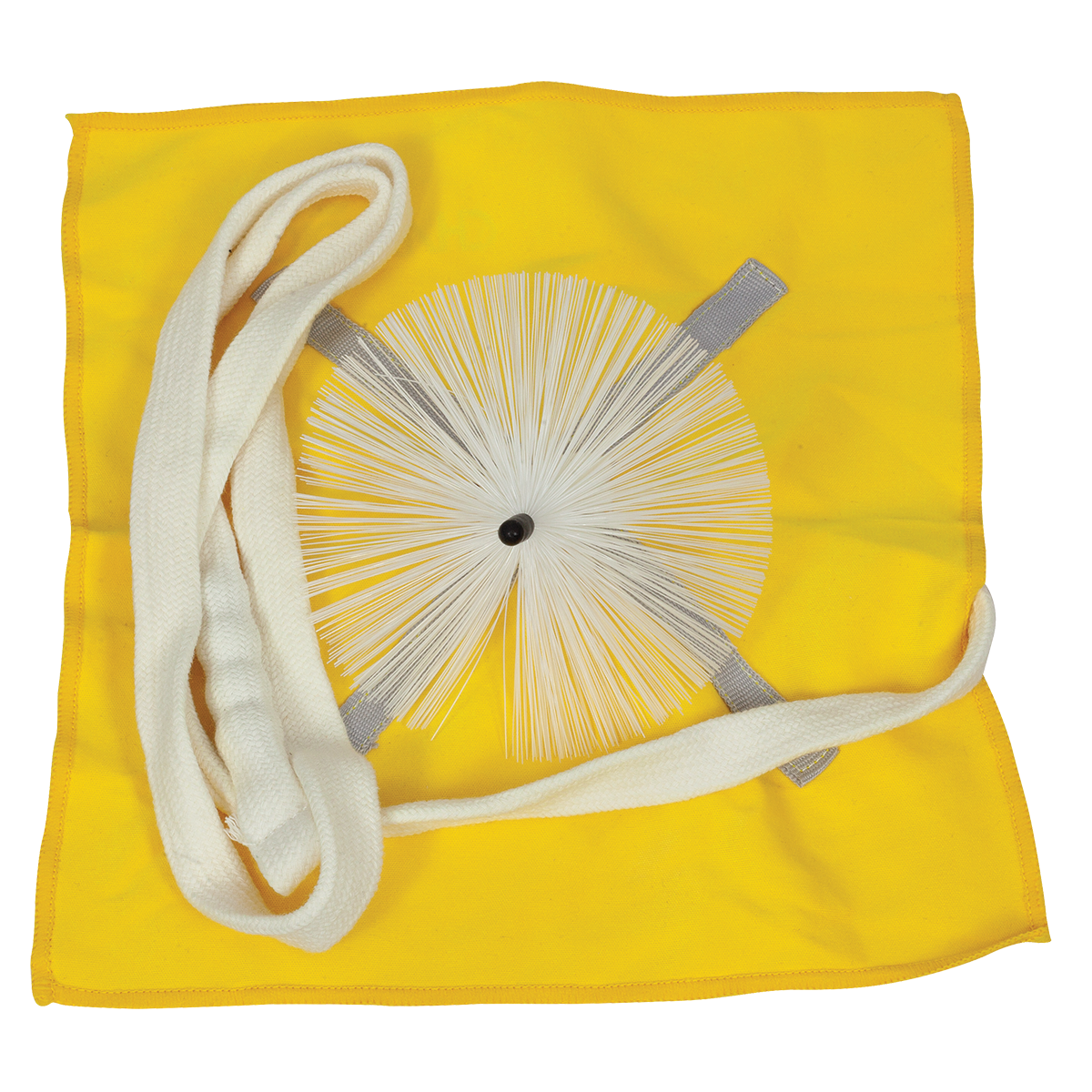 Champion CH818 Tenor Sax Pull-Through with Yellow Microfibre Cloth and Synthetic Brush