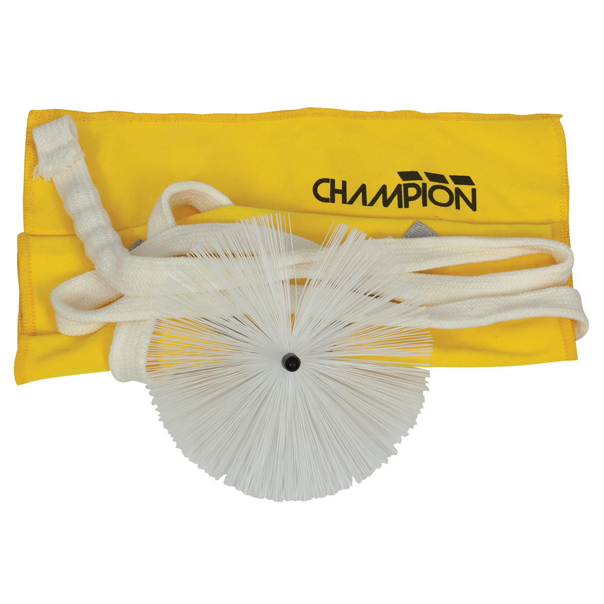 Champion CH818 Tenor Sax Pull-Through with Yellow Microfibre Cloth and Synthetic Brush — view 3