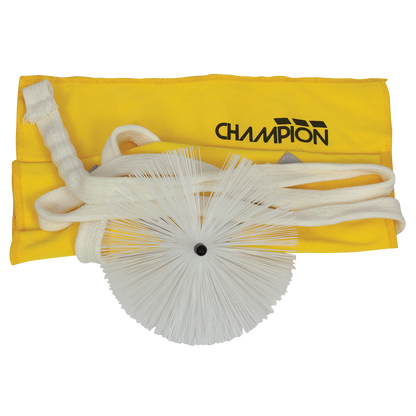 Champion CH818 Tenor Sax Pull-Through with Yellow Microfibre Cloth and Synthetic Brush — view 3