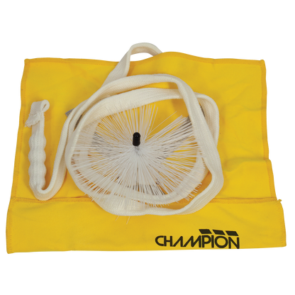 Champion CH818 Tenor Sax Pull-Through with Yellow Microfibre Cloth and Synthetic Brush — view 2