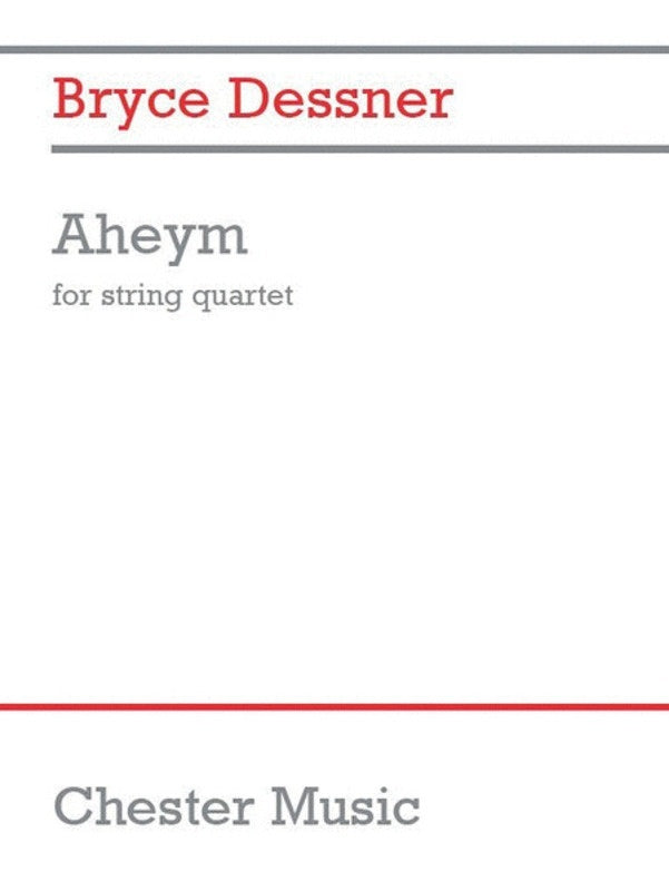 Aheym For String Quartet Full Score Book