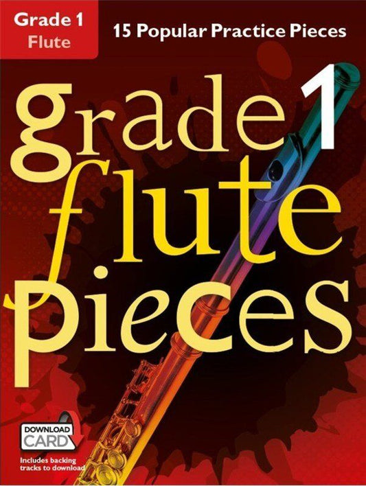 Grade 1 Flute Pieces by Christopher Hussey - 24 Pages, Includes Backing Tracks, Classic & Contemporary Pop Songs