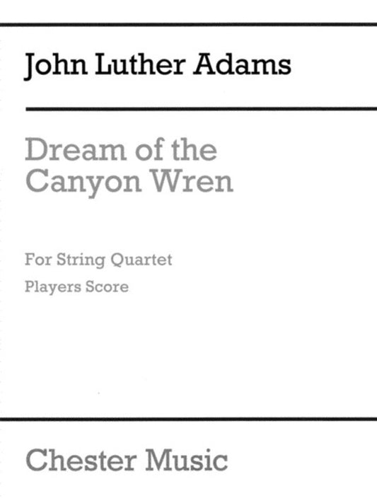 Dream Of The Canyon Wren Ps Sq (Music Score) Book