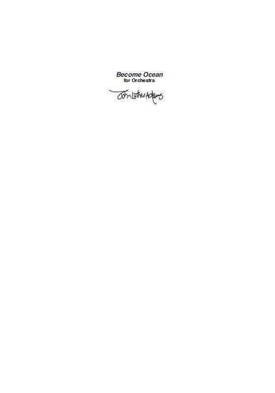 Become Ocean for Orchestra Full Score by John Luther Adams