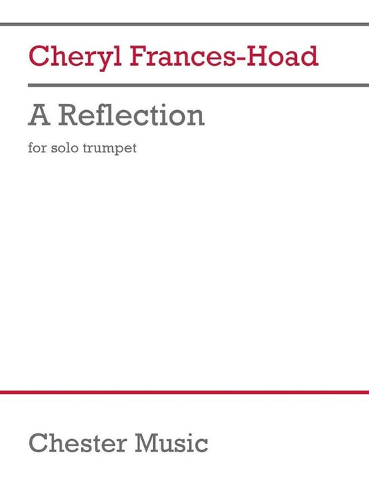 Frances-Hoad - A Reflection For Solo Trumpet Softcover Book (Trumpet)