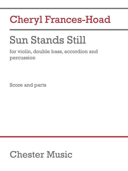 Sun Stands Still Violin/Double Bass/Accordion/Percussion Score/Parts (Accordion|Double Bass|Percussion|Violin)