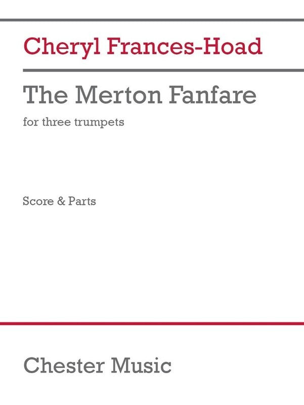 Frances-Hoad - The Merton Fanfare For 3 Trumpets Sc/Pts Score/Parts (Trumpet)