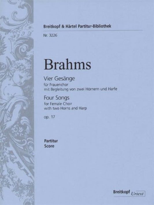 Songs 4 Op 17 SSA Choral Score