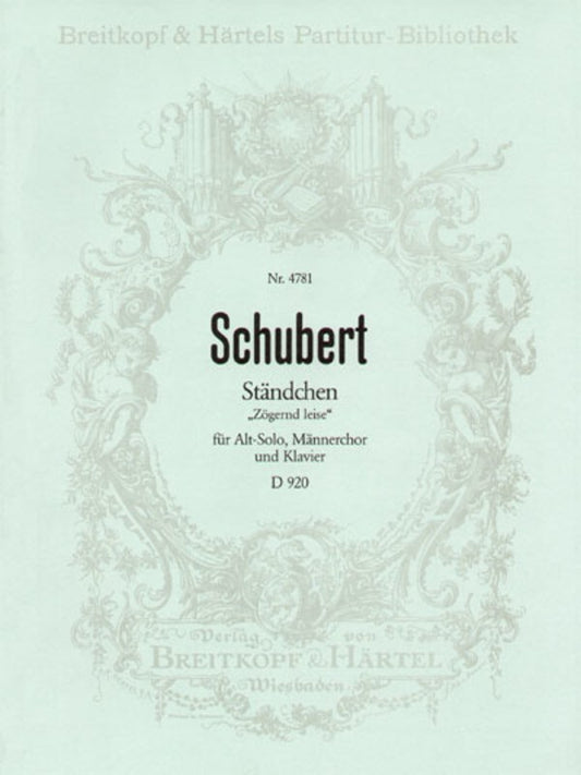 Standchen Op Post 135 D920 TTBB Choral Score