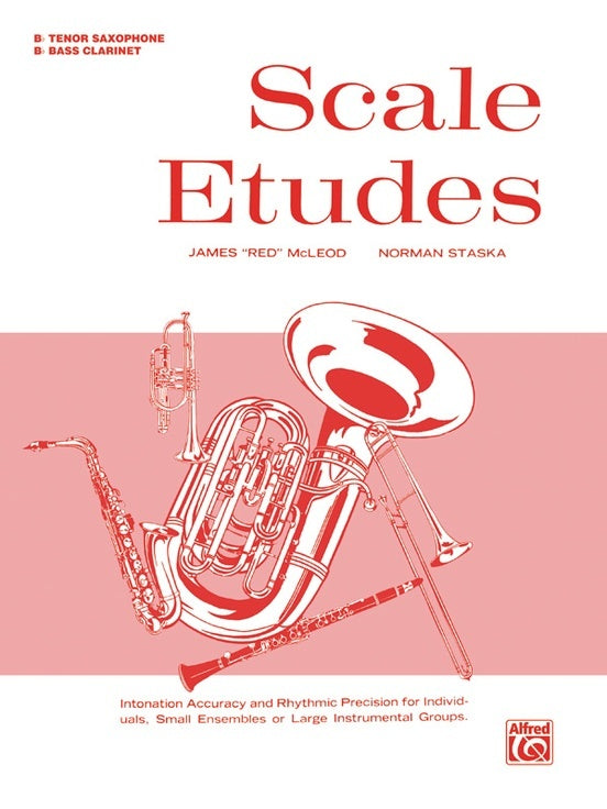 Scale Etudes for Bb Bass Clarinet and Bb Tenor Sax Sheet Music
