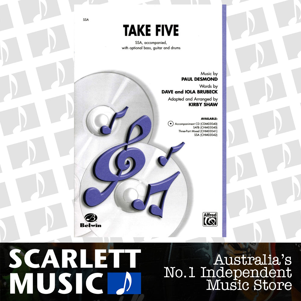 Take Five SSA Arrangement by Kirby Shaw Choral Sheet Music — view 2