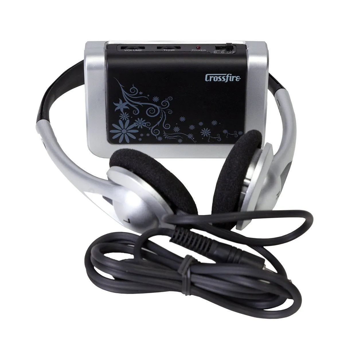 Crossfire CHPA-301-BLK Electric Guitar Pocket Amplifier & Headphone Set