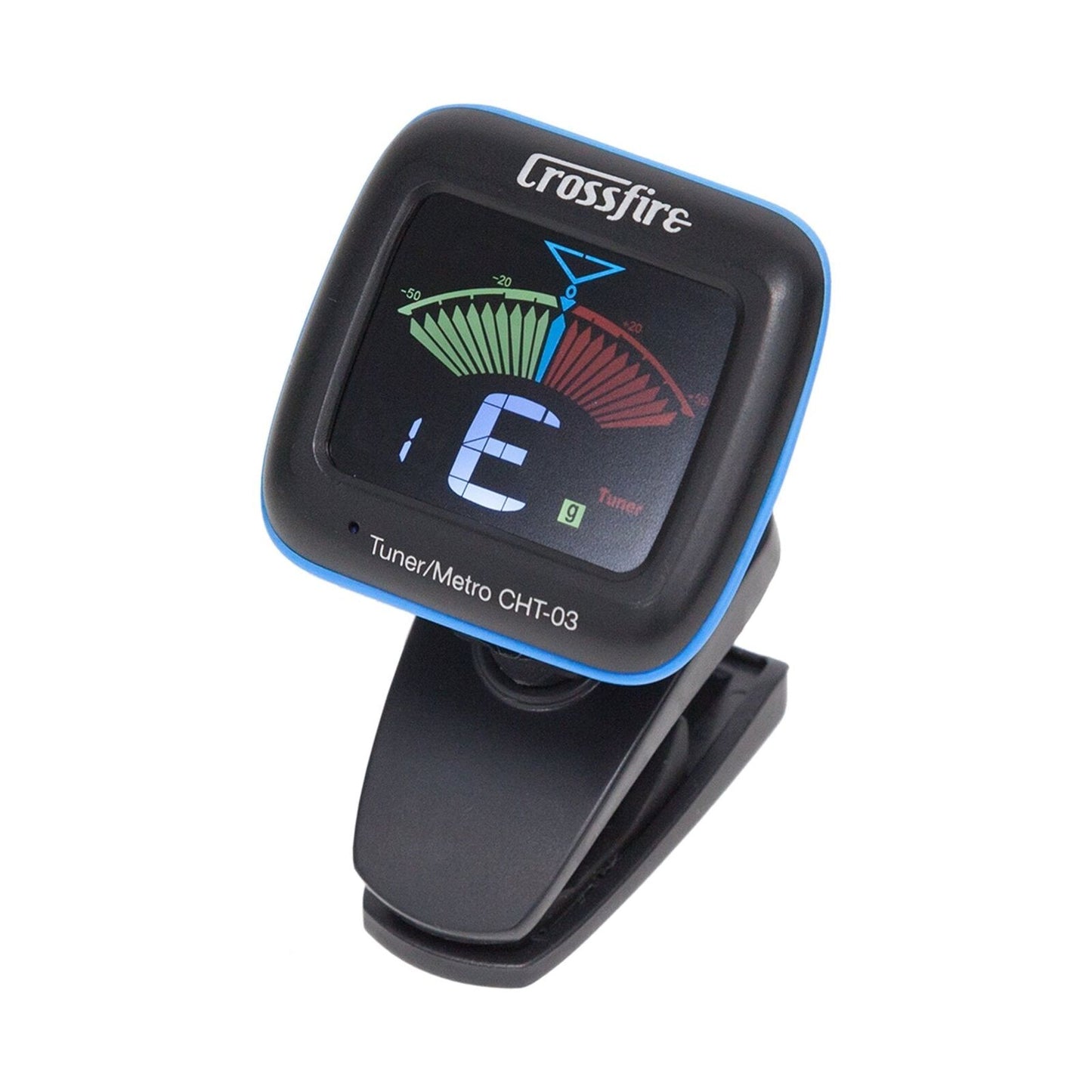 Crossfire CHT-03 Deluxe Clip-On Tuner and Metronome for Guitar, Bass, Ukulele, Violin — view 2