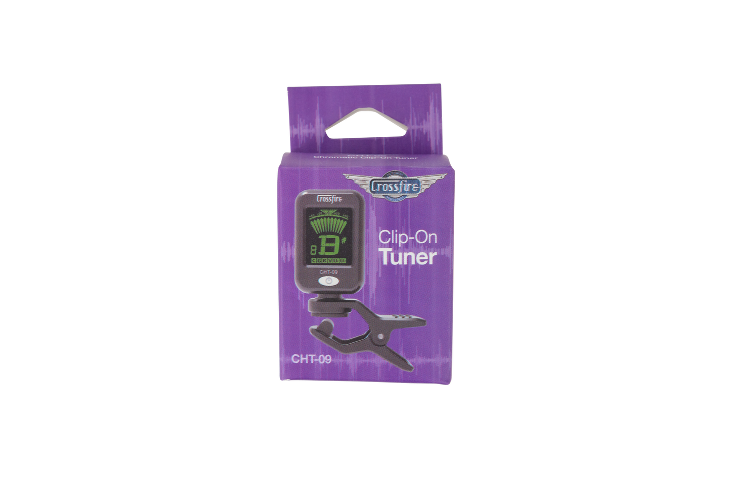 Crossfire CHT-09 Chromatic Clip-On Tuner for Guitar, Bass, Ukulele, Violin — view 2