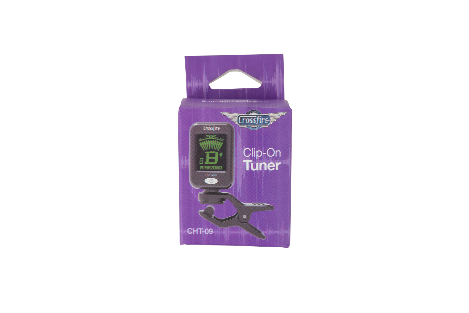 Crossfire CHT-09 Chromatic Clip-On Tuner for Guitar, Bass, Ukulele, Violin — view 2