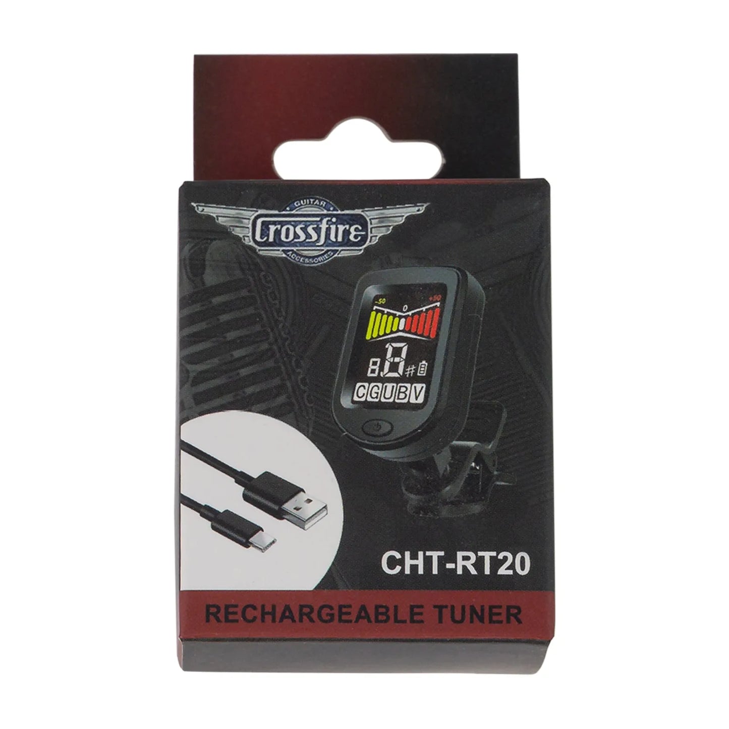 Crossfire CHT-RT20 Rechargeable Clip-On Chromatic Tuner — view 3