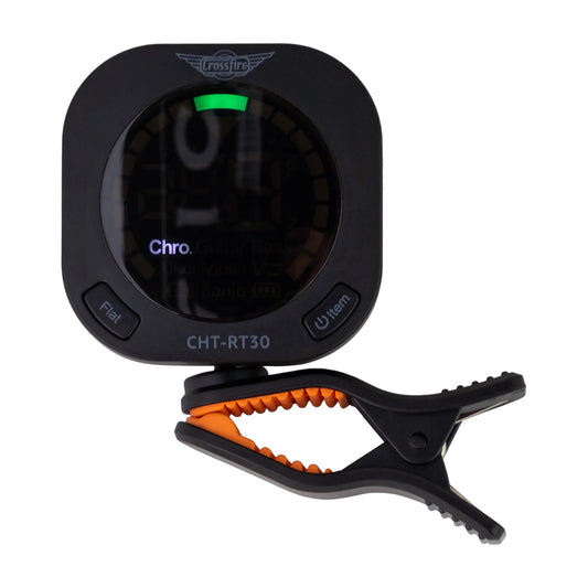 Crossfire CHT-RT30 Rechargeable Clip-On Tuner with High-Definition Display and 7 Tuning Modes
