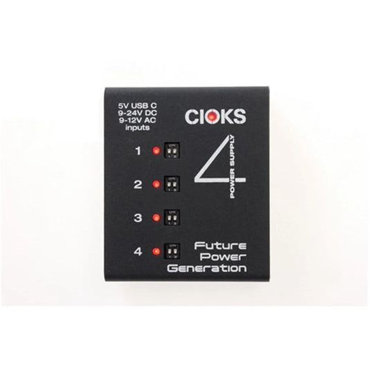 Cioks 4 Expander Kit - 4 Isolated Outputs, 660mA Each, Selectable Voltages 9-18V DC, 5V USB C Input, Compatible with CIOKS DC7