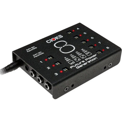 CIOKS 8 Expander Power Supply with 8 Isolated DC Outlets, 4 Selectable Voltages, 5V USB, and 24V DC AUX OUT, 660mA per Outlet — view 2