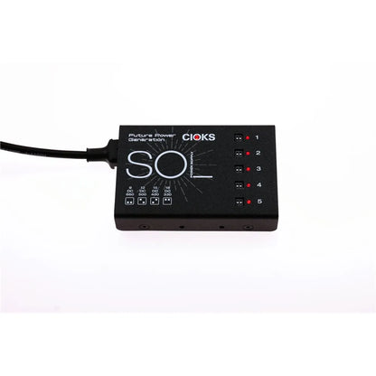 Cioks SOL Power Supply for Pedalboards, 30W, 5 Isolated Outlets, 4 Switchable Voltages, Includes Flex Cables and Mounting Hardware — view 2