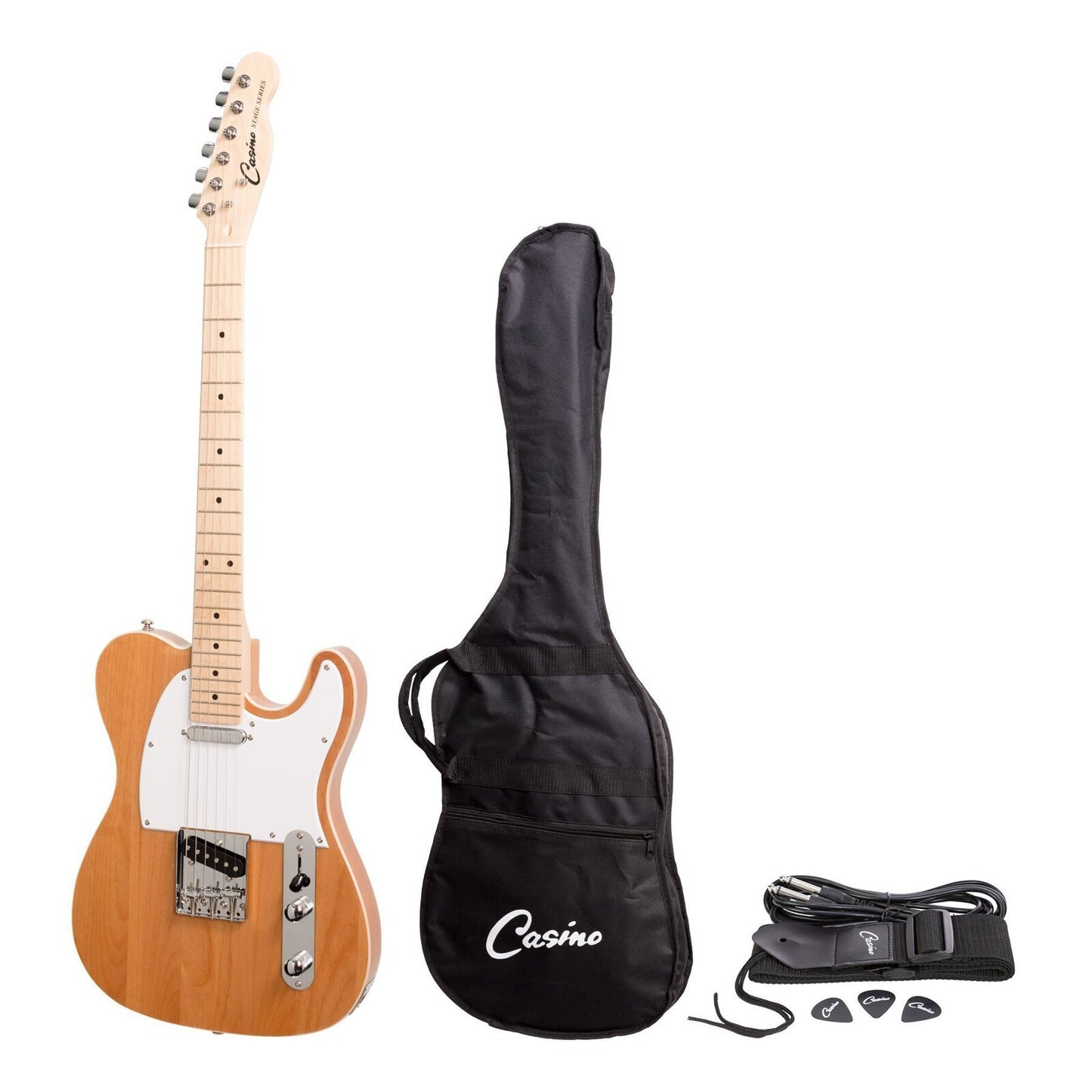 Casino TL-Style Electric Guitar Set (Natural Gloss)