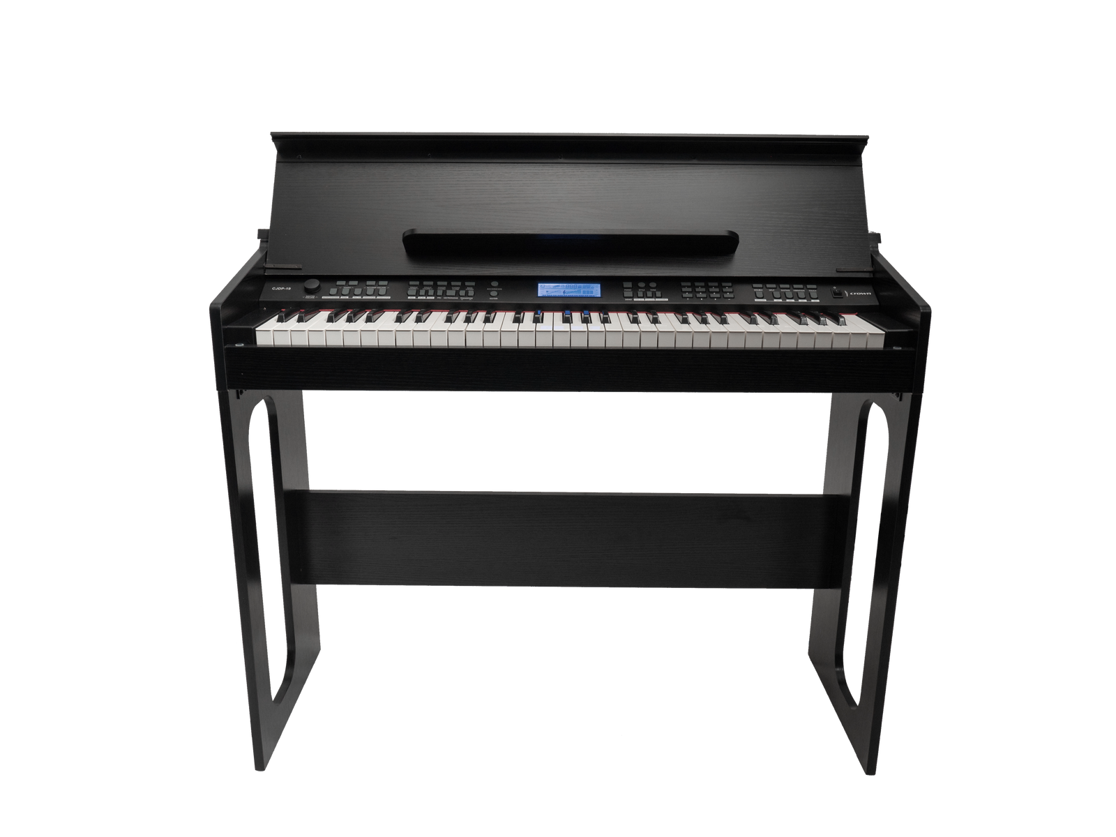 Crown CJDP 61-Key Touch Responsive Digital Piano with LCD Display and USB Functionality