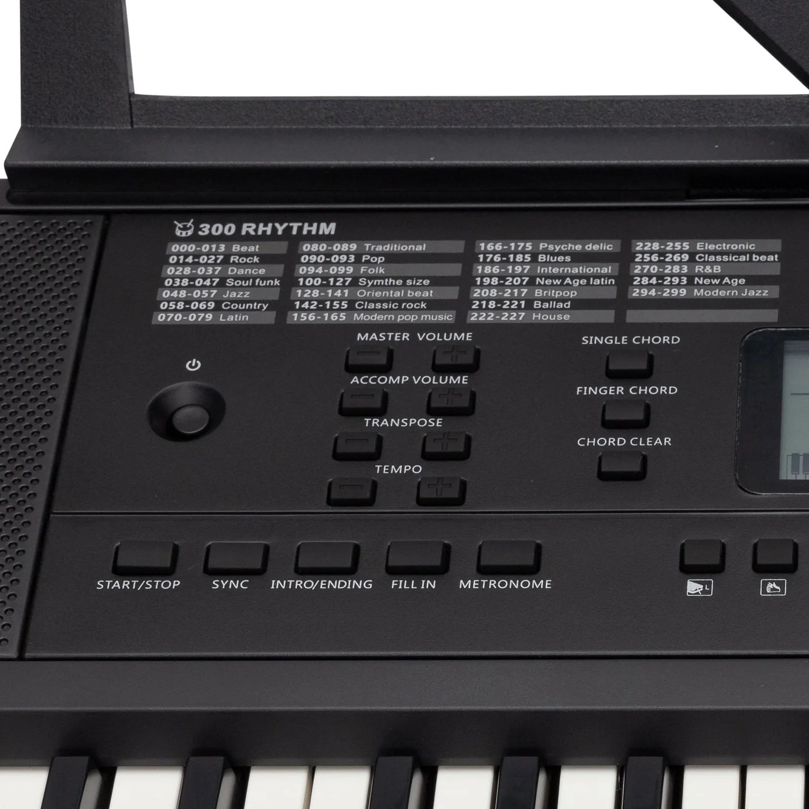 Crown CK-25 54-Key Multi-Function Electronic Portable Keyboard with LCD Display, 300 Voices, 300 Rhythms, and Music Training Features — view 3