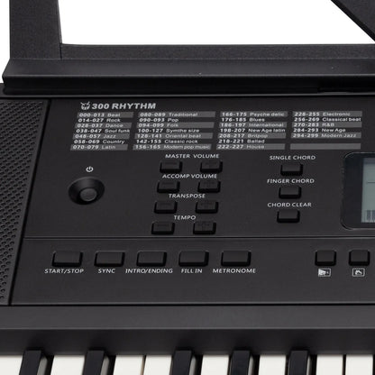 Crown CK-25 54-Key Multi-Function Electronic Portable Keyboard with LCD Display, 300 Voices, 300 Rhythms, and Music Training Features — view 3