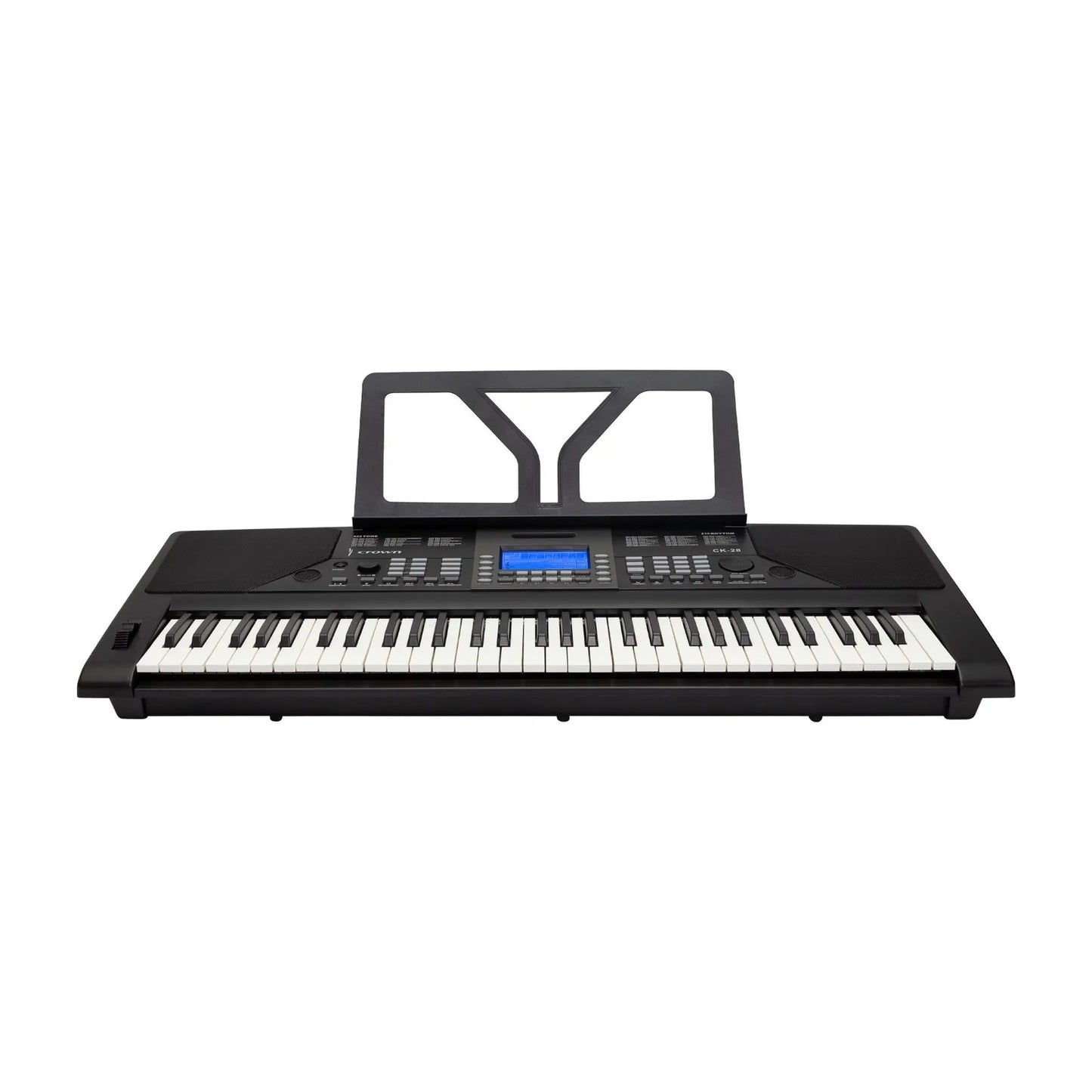 Crown CK-28 61-Key Touch Sensitive Portable Keyboard with USB and LCD Display
