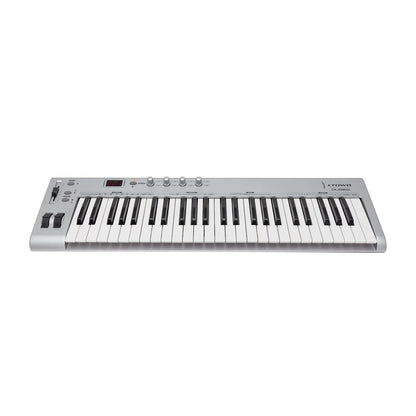 Crown CK-49 MIDI USB 49-Key Portable Keyboard Controller with Assignable Slider Pedal and Dual Sound Banks