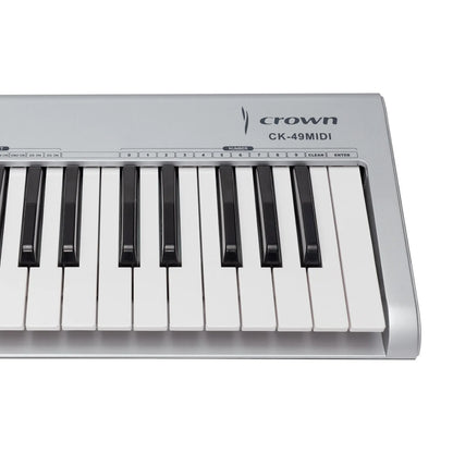 Crown CK-49 MIDI USB 49-Key Portable Keyboard Controller with Assignable Slider Pedal and Dual Sound Banks — view 4