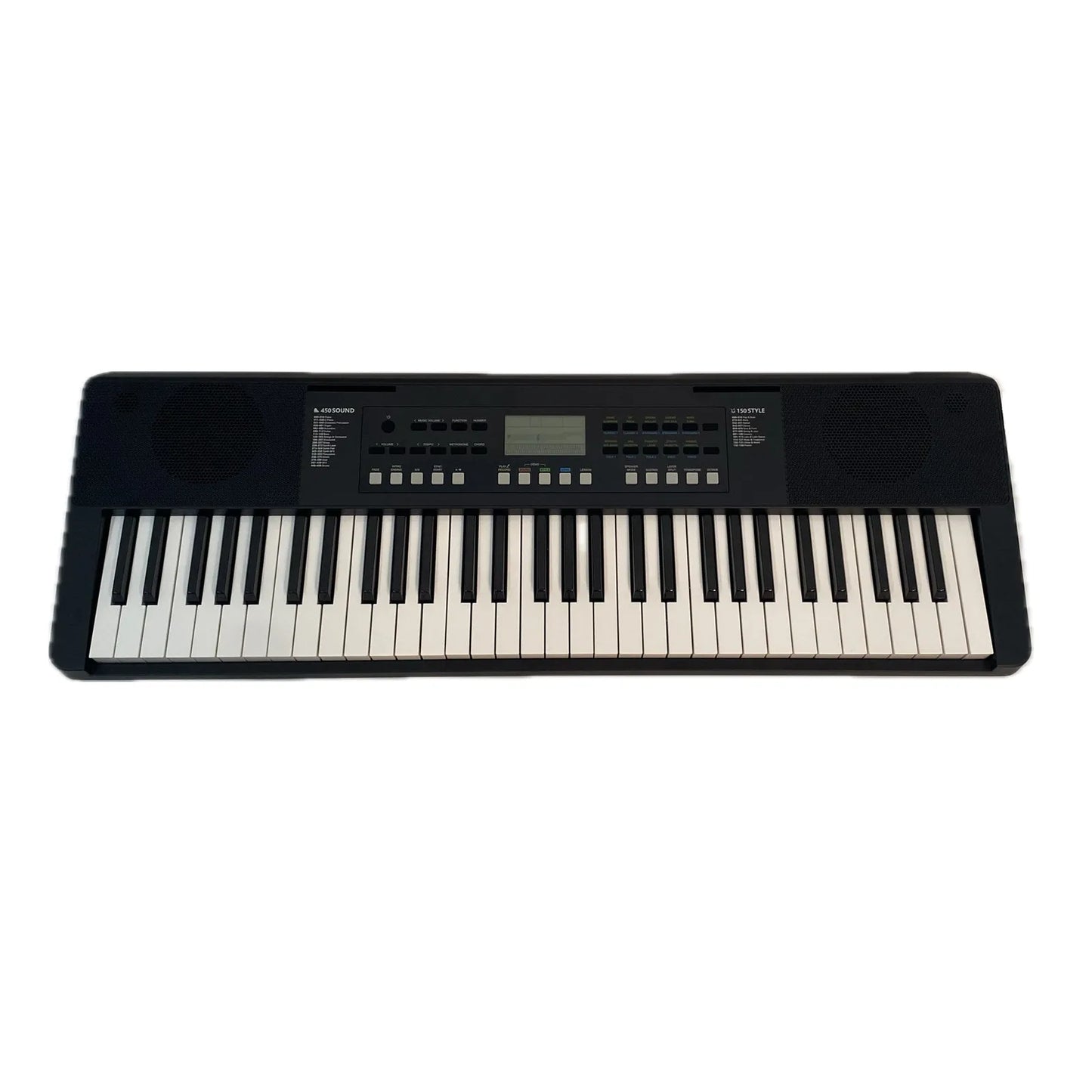 Crown CK-61 61-Key Touch-Sensitive Electronic Portable Keyboard with USB-B MIDI, 450 Sounds, 150 Styles, and 120 Lesson Songs