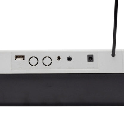 Crown CK-63 61-Key Multi-Function Electronic Portable Keyboard with USB - White — view 5