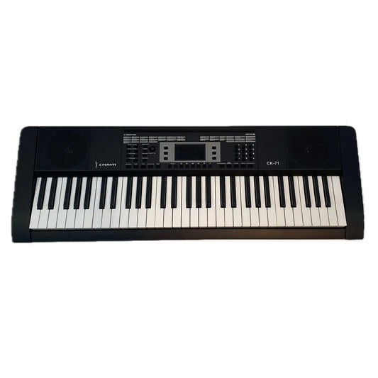 Crown CK-71 61-Key Portable Electronic Keyboard with LED Display and 300 Voices
