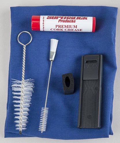 Superslick Clarinet Care Kit with Swab, Cork Grease, Reedguard, Thumb Cushion, Mouthpiece Brush, and Duster Brush — view 2