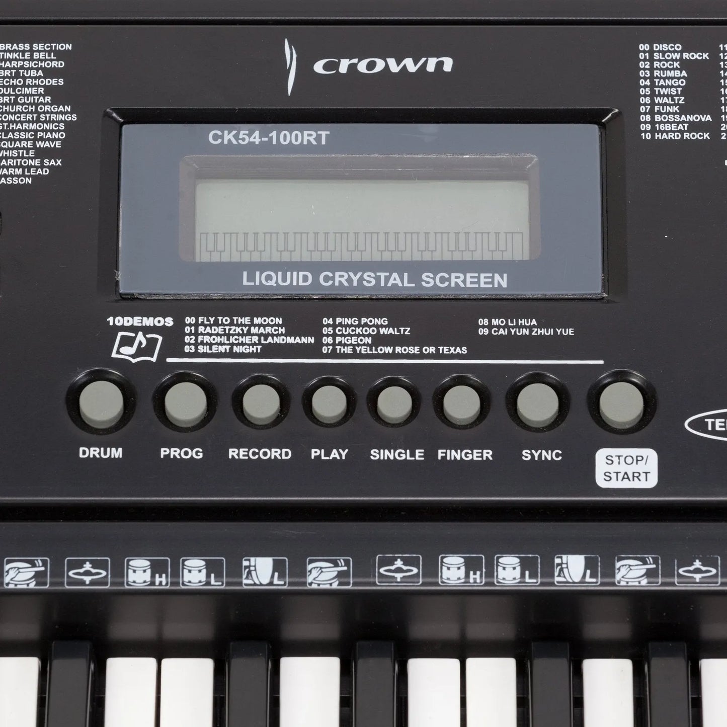 Crown CK54-100RT 54-Key Portable Electronic Keyboard with Teaching Functions — view 2