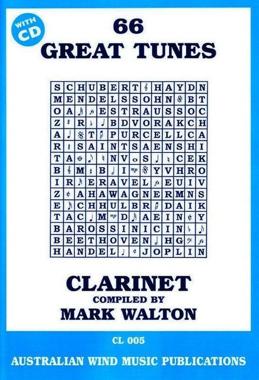66 Great Tunes for Clarinet BK/CD