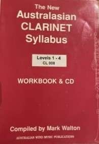 Australasian Clarinet Syllabus Book/CD Level 1-4