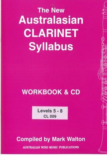 Australasian Clarinet Syllabus Book/CD Level 5-8 by Mark Walton