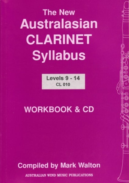 Australasian Clarinet Syllabus Book/CD Lev 9 -14 (Softcover Book/CD)