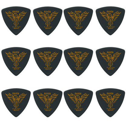 Clayton Black Raven Triangle Guitar Picks 0.50mm - 12 Pack — view 2