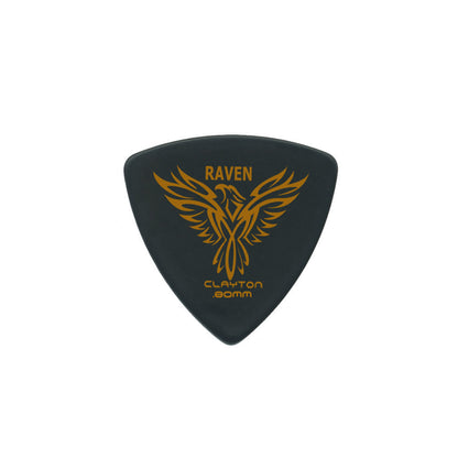 Clayton Black Raven Triangle Guitar Picks 0.80mm - 12 Pack