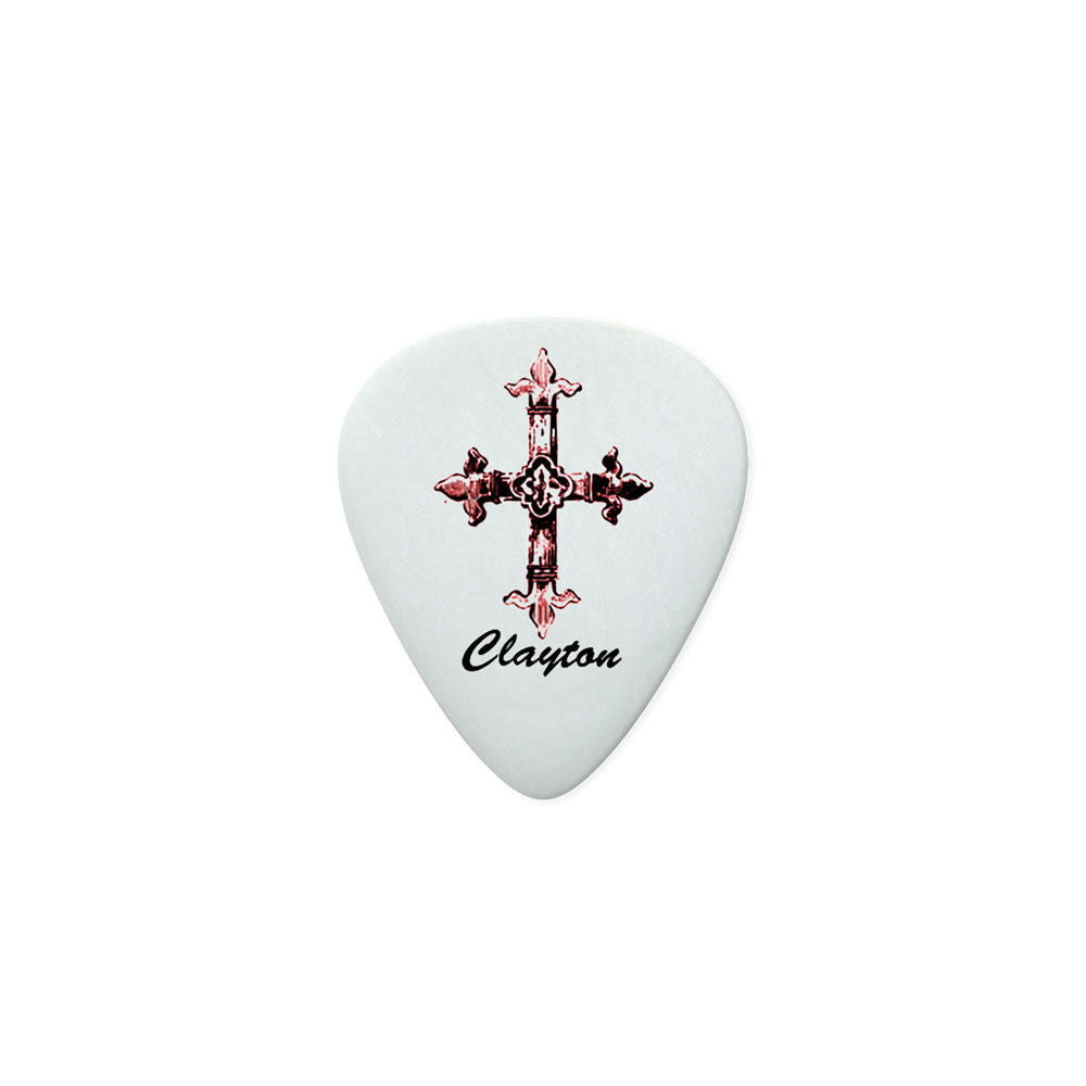 Clayton Christian Guitar Picks 1.00mm - 12 Pack, Standard Shape, Acetal Material, Four Designs — view 3