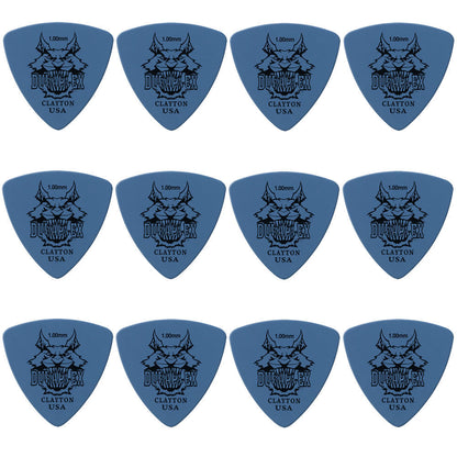 Clayton Duraplex Rounded Triangle Guitar Picks 1.00mm - 12 Pack — view 2