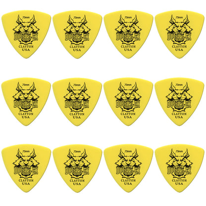 Clayton Duraplex Rounded Triangle Guitar Picks 0.73mm - 12 Pack — view 2