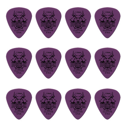 Clayton Duraplex Standard Guitar Picks 1.14mm - 12 Pack, Delrin Material, Durable and High-Quality Design for Musicians, Made in the USA — view 2